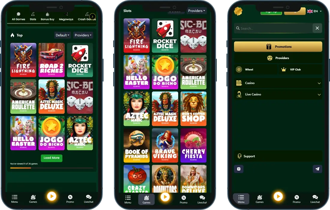 Golden Clover Casino on Your Phone